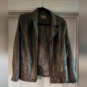 Sweet faux skin lined jacket